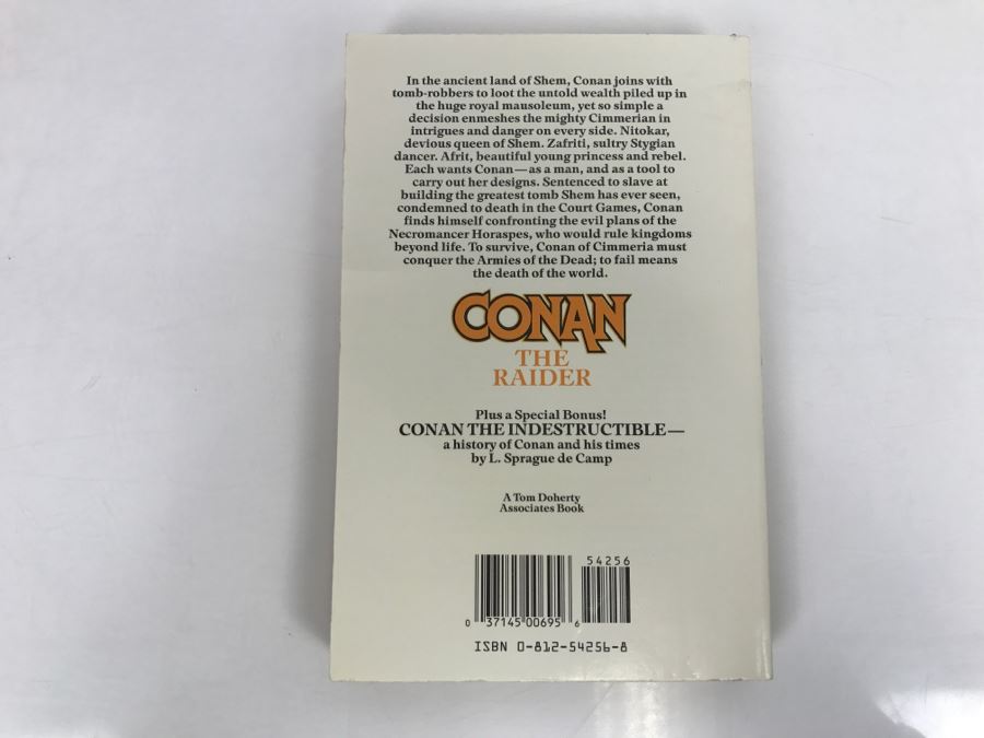 Signed First Printing 1986 Paperback Book Conan The Raider By Leonard Carpenter [Photo 4]
