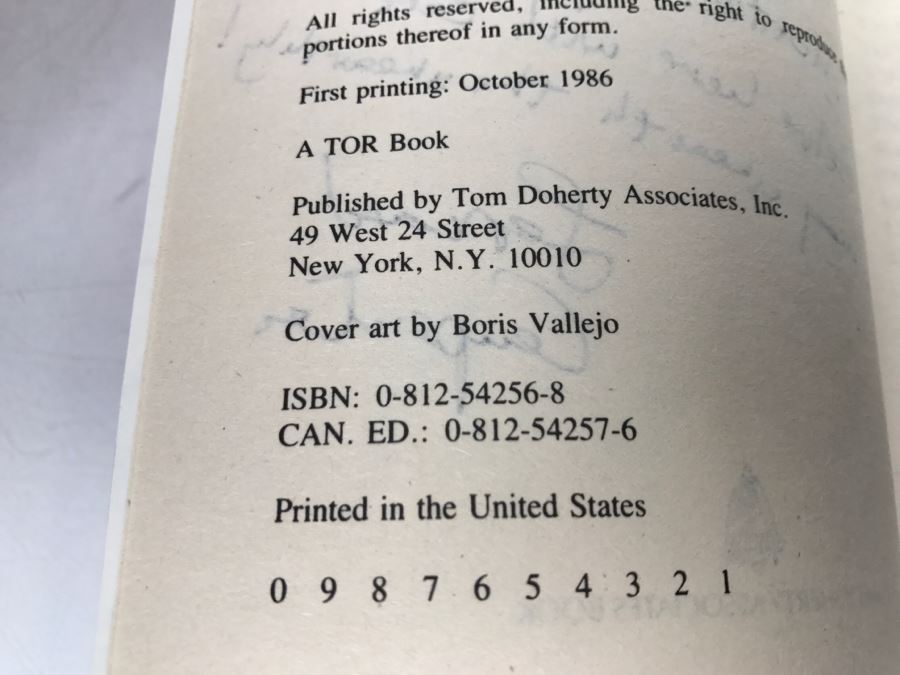 Signed First Printing 1986 Paperback Book Conan The Raider By Leonard Carpenter [Photo 8]