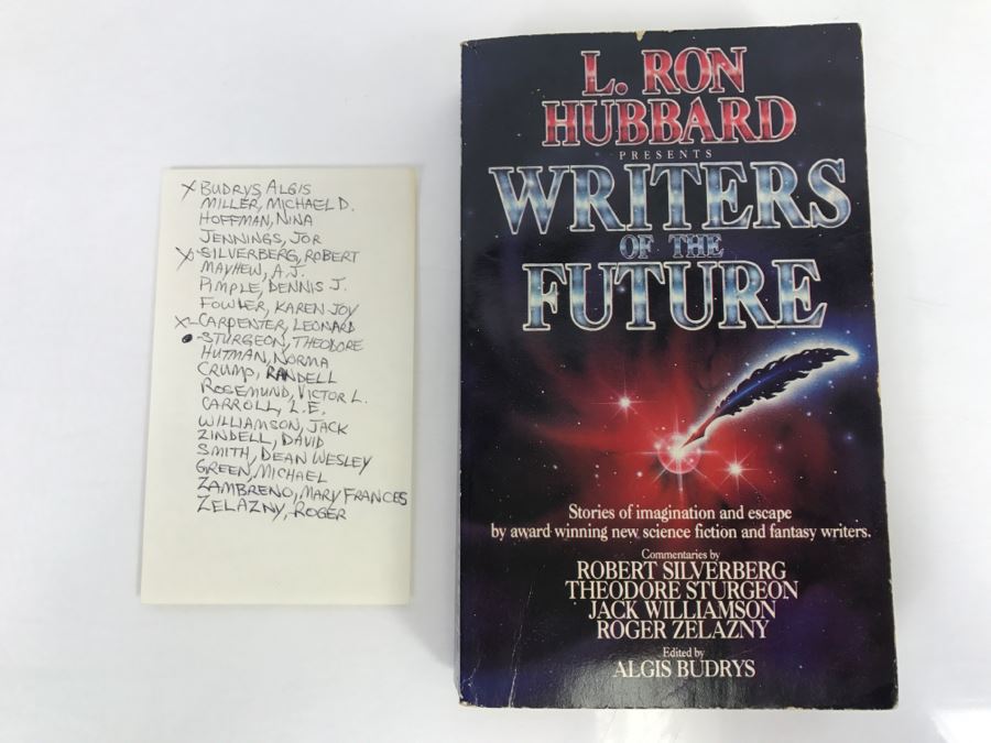 Signed Paperback Book L. Ron Hubbard Presents Writers Of The Future - Signed By Algis Budrys, Robert Silverberg And Leonard Carpenter [Photo 2]