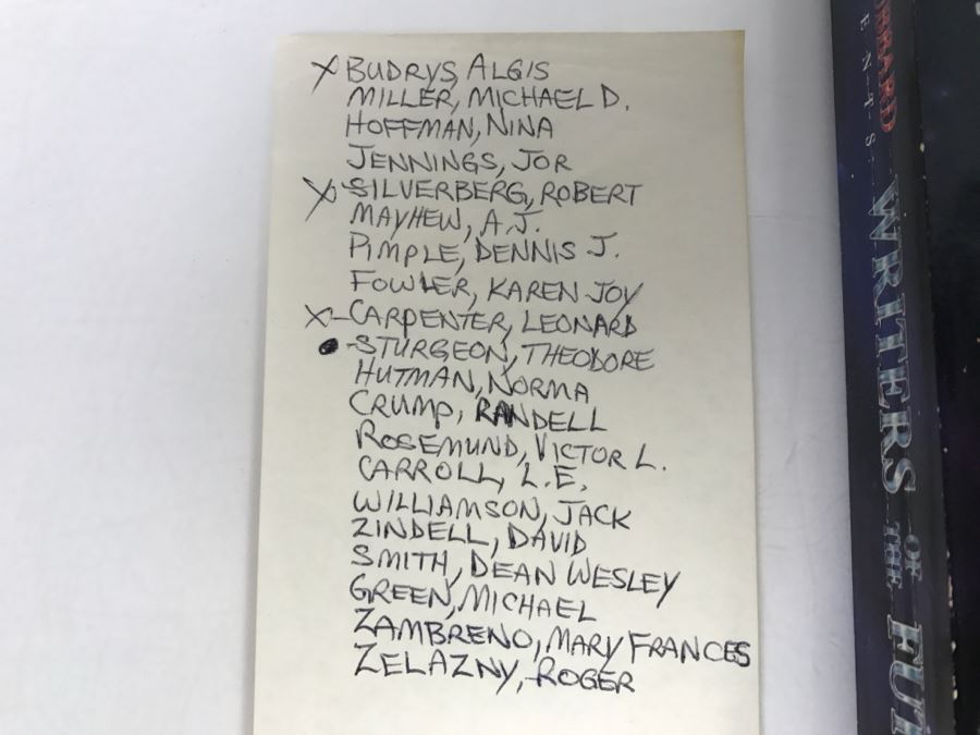 Signed Paperback Book L. Ron Hubbard Presents Writers Of The Future - Signed By Algis Budrys, Robert Silverberg And Leonard Carpenter [Photo 3]