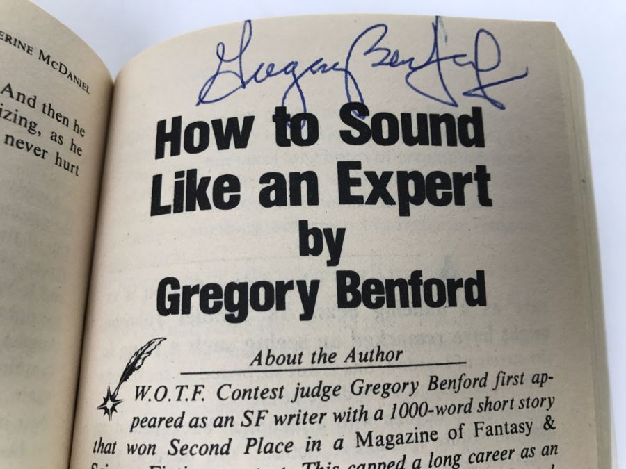 Signed First Edition 1987 Paperback Book L. Ron Hubbard Presents Writers Of The Future Volume III (Signed By Algis Budrys, M. Shayne Bell, Martha Soukup, Lori Ann White, Frederik Pohl, Gregory Benford, Jerry Pournelle) [Photo 17]
