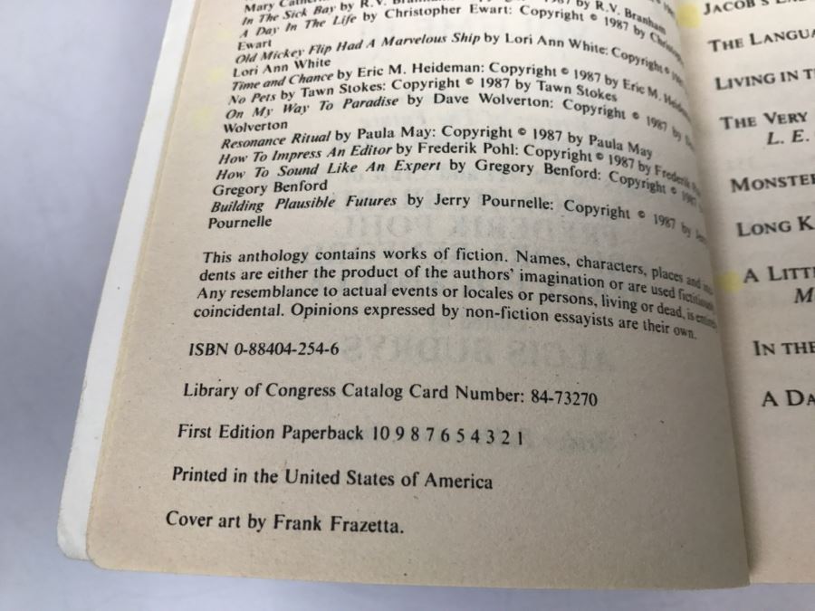 Signed First Edition 1987 Paperback Book L. Ron Hubbard Presents Writers Of The Future Volume III (Signed By Algis Budrys, M. Shayne Bell, Martha Soukup, Lori Ann White, Frederik Pohl, Gregory Benford, Jerry Pournelle) [Photo 21]