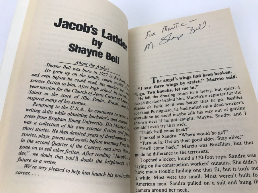 Signed First Edition 1987 Paperback Book L. Ron Hubbard Presents Writers Of The Future Volume III (Signed By Algis Budrys, M. Shayne Bell, Martha Soukup, Lori Ann White, Frederik Pohl, Gregory Benford, Jerry Pournelle) [Photo 8]