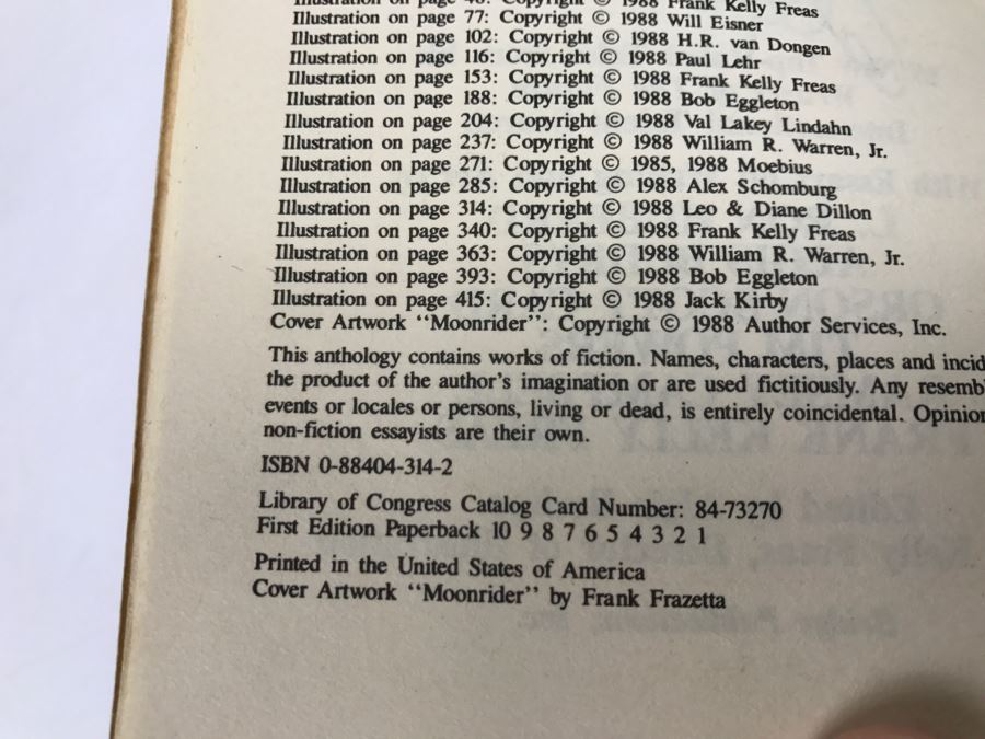 Signed First Edition 1988 Paperback Book L. Ron Hubbard Presents Writers Of The Future Volume IV (Signed By Algis Budrys, Tim Powers And Kelly Freas) [Photo 10]