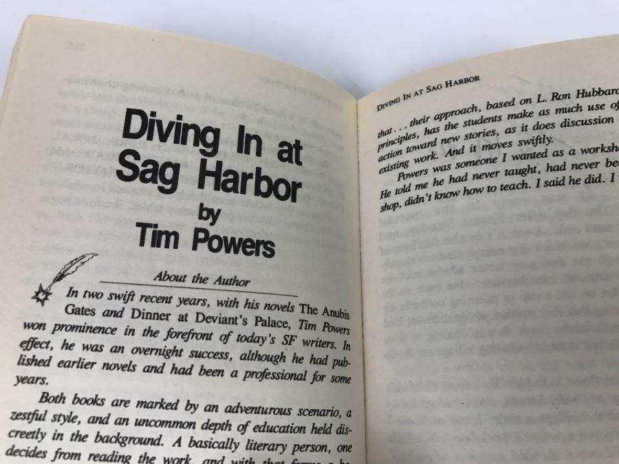 Signed First Edition 1988 Paperback Book L. Ron Hubbard Presents Writers Of The Future Volume IV (Signed By Algis Budrys, Tim Powers And Kelly Freas) [Photo 11]