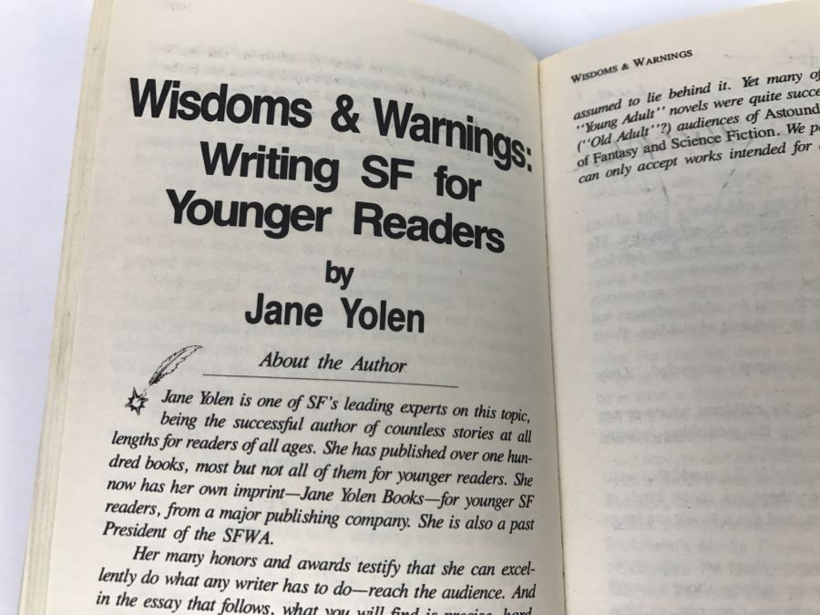 Signed First Edition 1989 Paperback Book L. Ron Hubbard Presents Writers Of The Future Volume V (Signed By Algis Budrys, Jane Yolen, Hal Clement, Gary Shockley And Kelly Freas) [Photo 8]