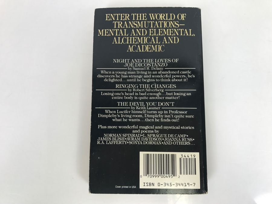 Signed Paperback Book Alchemy And Academe Selected By Anne McCaffrey (Signed By Anne McCaffrey And L. Sprague De Camp) [Photo 4]