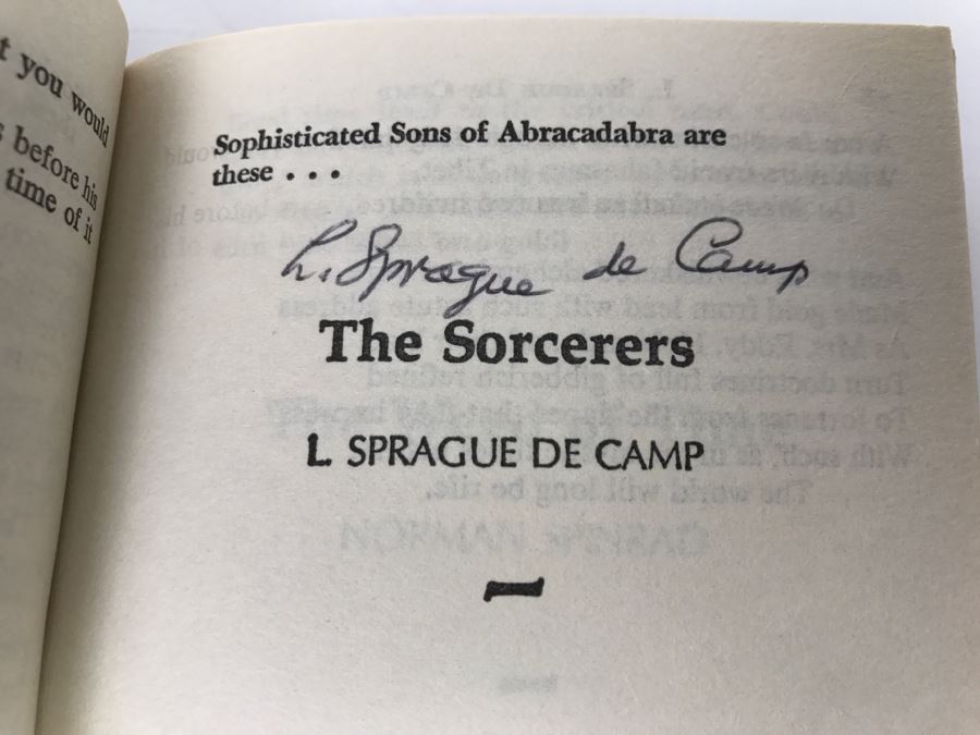 Signed Paperback Book Alchemy And Academe Selected By Anne McCaffrey (Signed By Anne McCaffrey And L. Sprague De Camp) [Photo 10]