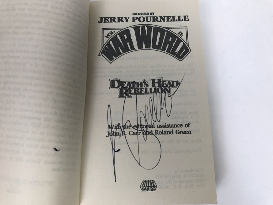 Signed Paperback Book War World Vol II (Signed By Jerry Pournelle, Larry Niven, Harry Turtledove And Susan Shwartz) [Photo 6]