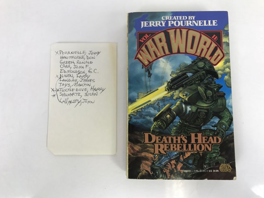 Signed Paperback Book War World Vol II (Signed By Jerry Pournelle, Larry Niven, Harry Turtledove And Susan Shwartz) [Photo 2]