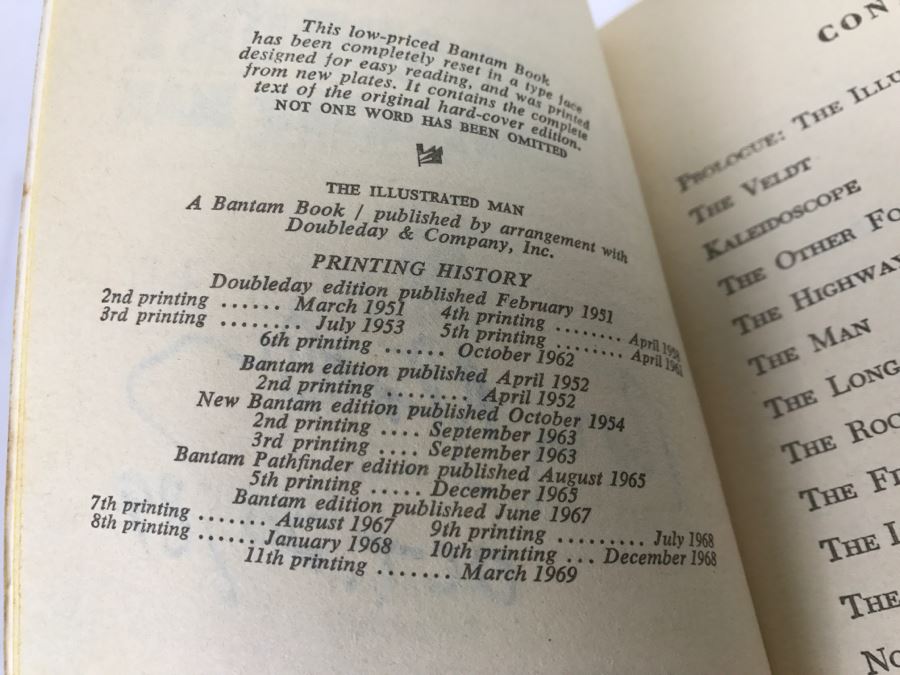 Signed Paperback Book The Illustrated Man By Ray Bradbury [Photo 8]