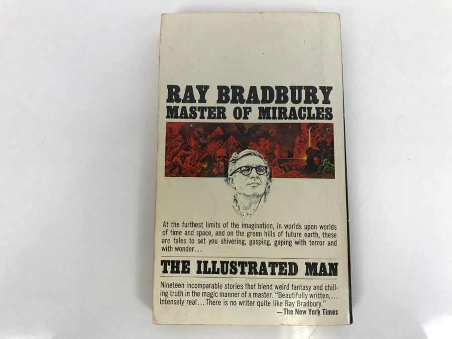 Signed Paperback Book The Illustrated Man By Ray Bradbury [Photo 5]