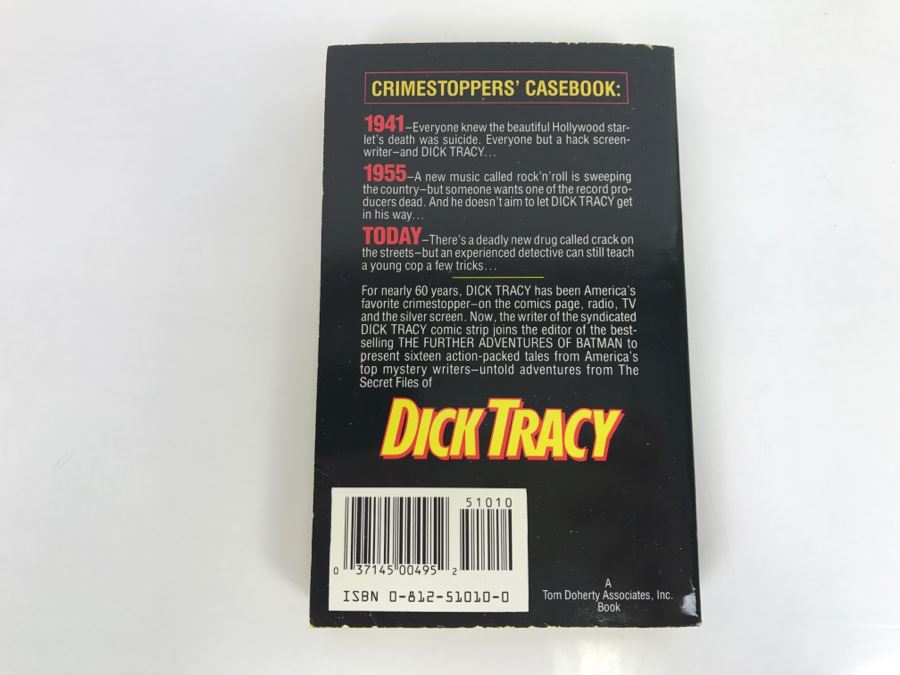 Signed First Edition 1990 Paperback Book Dick Tracy: The Secret Files (Signed By Martin H. Greenberg And Mike Resnick) [Photo 5]