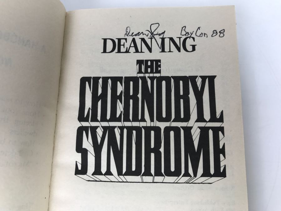 Signed First Edition 1988 Paperback Book The Chernobyl Syndrome By Dean Ing [Photo 6]
