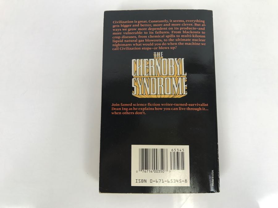 Signed First Edition 1988 Paperback Book The Chernobyl Syndrome By Dean Ing [Photo 4]