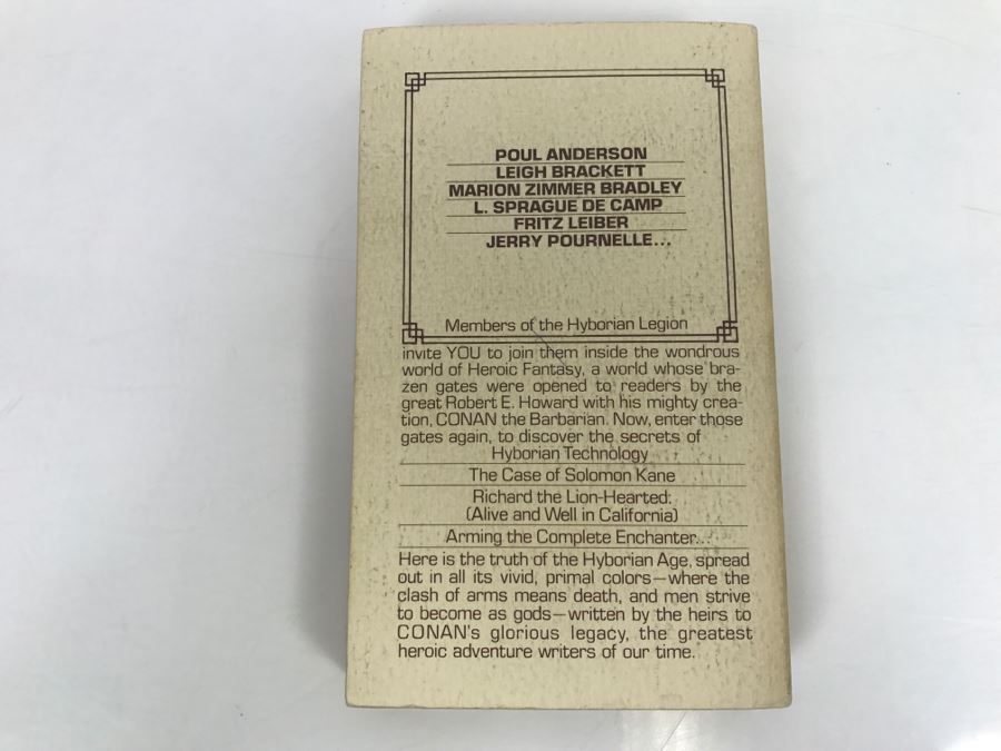 Signed First Ace Printing 1979 Paperback Book The Blade Of Conan By L. Sprague De Camp (Signed By L. Sprague De Camp, Poul Anderson, Fritz Leiber, Jerry E. Pournelle And Marion Zimmer Bradley) [Photo 5]