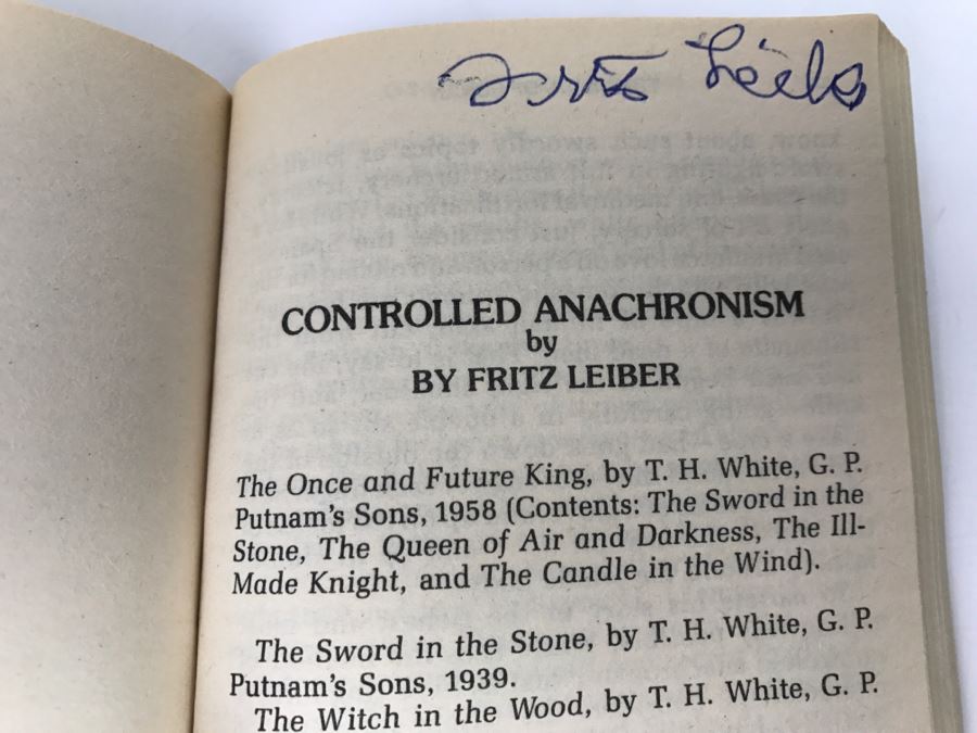 Signed First Ace Printing 1979 Paperback Book The Blade Of Conan By L. Sprague De Camp (Signed By L. Sprague De Camp, Poul Anderson, Fritz Leiber, Jerry E. Pournelle And Marion Zimmer Bradley) [Photo 11]
