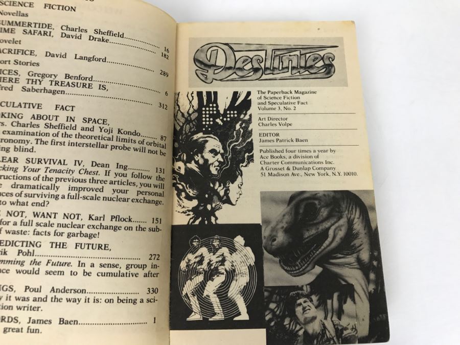 Signed Destinies The Paperback Magazine Of Science Fiction And Speculative Fact Volume 3, No. 2 (Signed By Frederik Pohl And Poul Anderson) [Photo 6]