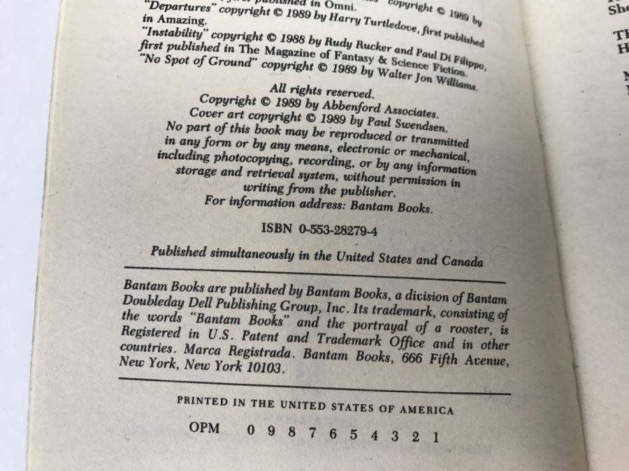 Signed 1990 Paperback Book What Might Have Been? Volume 2: Alternate Heroes (Signed By Gregory Benford, Martin H. Greenberg, Harry Turtledove, James Morrow And Judith Tarr) [Photo 9]