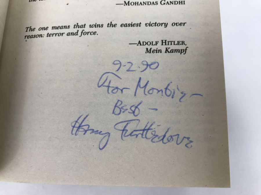 Signed 1990 Paperback Book What Might Have Been? Volume 2: Alternate Heroes (Signed By Gregory Benford, Martin H. Greenberg, Harry Turtledove, James Morrow And Judith Tarr) [Photo 15]