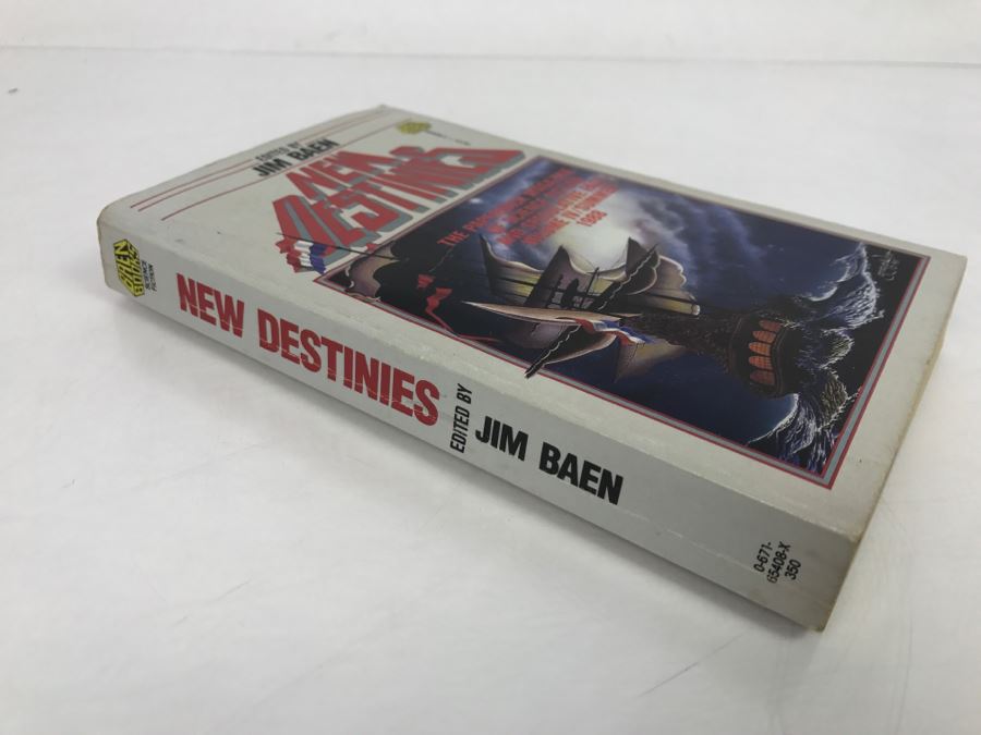 Signed First Printing 1988 Paperback Book New Destinies, Summer 1988 (Signed By Jim Baen, Poul Anderson, Harry Turtledove, S.M. Stirling And Marc Stiegler) [Photo 4]