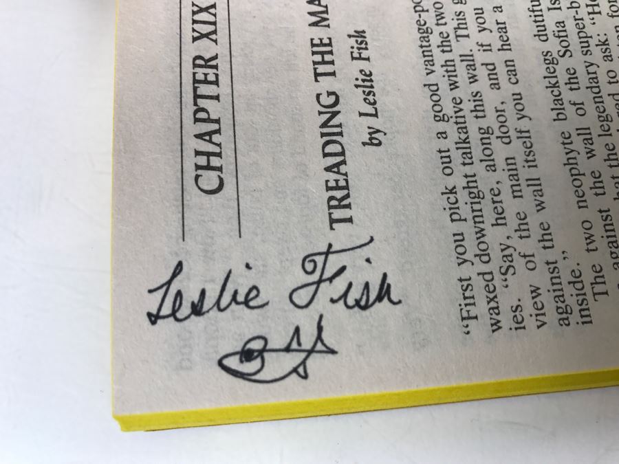 Signed First Printing 1988 Paperback Book Merovingen Nights #3 Troubled Waters By C.J. Cherryh (Signed By C.J. Cherryh, Mercedes Lackey, Roberta Rogow And Leslie Fish) [Photo 15]