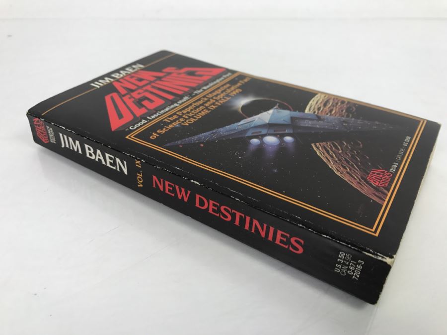 Signed First Baen Printing 1990 New Destinies, Volume IX (Signed By Jim Baen, Kevin O'Donnell Jr., Jerry Pournelle And S.M. Stirling) [Photo 4]