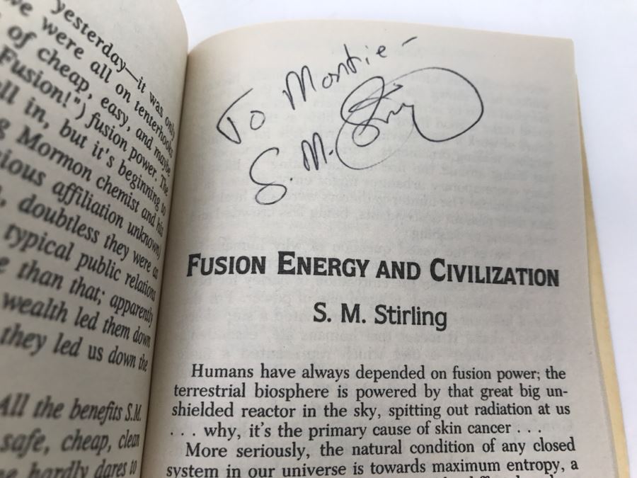 Signed First Baen Printing 1990 New Destinies, Volume IX (Signed By Jim Baen, Kevin O'Donnell Jr., Jerry Pournelle And S.M. Stirling) [Photo 12]