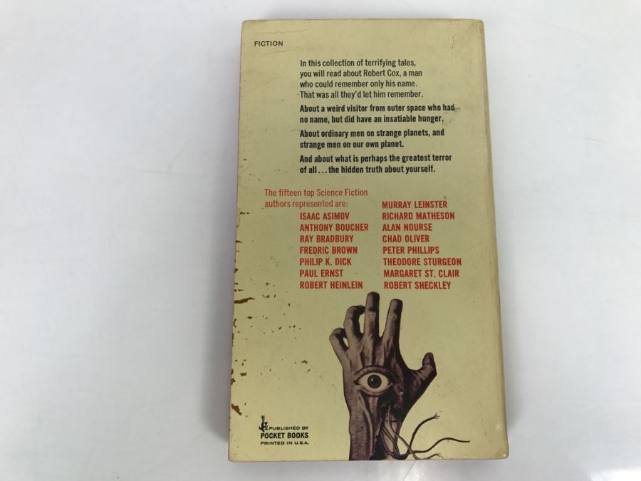 Signed Paperback Book Science Fiction Terror Tales Pocket Books (Signed By Ray Bradbury, Robert Sheckley And Alan E. Nourse) [Photo 6]