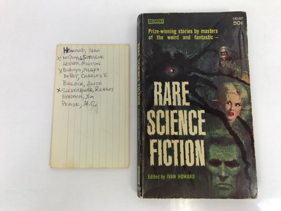 Signed First Printing 1963 Belmont Books Paperback Book Rare Science Fiction (Signed By L. Sprague De Camp, Algis Budrys And Robert Silverberg) [Photo 2]