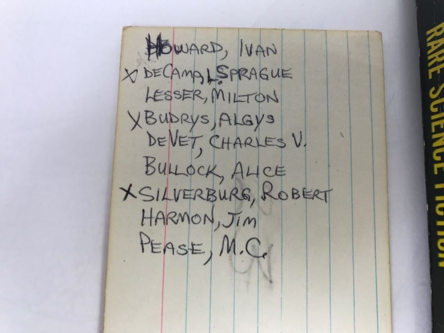 Signed First Printing 1963 Belmont Books Paperback Book Rare Science Fiction (Signed By L. Sprague De Camp, Algis Budrys And Robert Silverberg) [Photo 4]