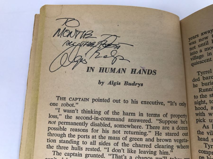 Signed First Printing 1963 Belmont Books Paperback Book Rare Science Fiction (Signed By L. Sprague De Camp, Algis Budrys And Robert Silverberg) [Photo 11]