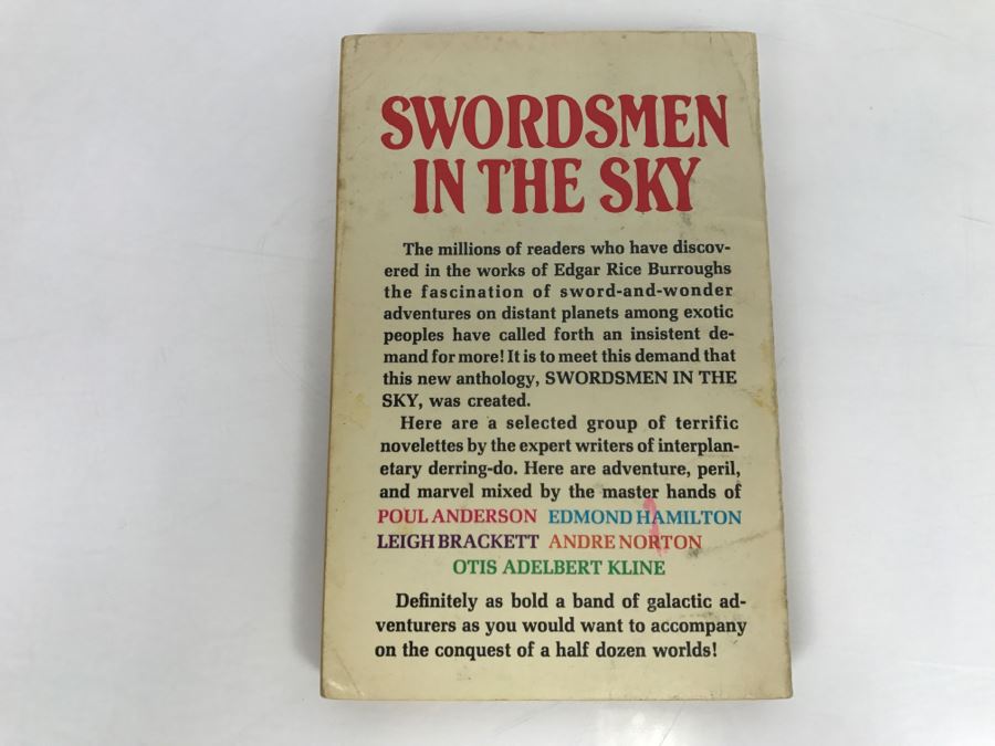 Signed 1964 Paperback Book Swordsmen In The Sky (Signed By Poul Anderson And Andre Norton) [Photo 5]