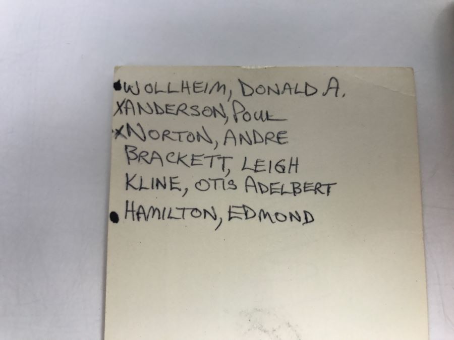 Signed 1964 Paperback Book Swordsmen In The Sky (Signed By Poul Anderson And Andre Norton) [Photo 3]