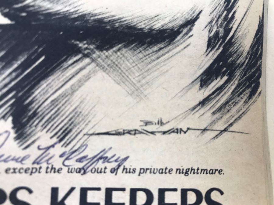 Signed Marvel Magazine Group Tales Of Terror And The Macabre The Haunt Of Horror August 1973 Signed By Anne McCaffrey [Photo 11]