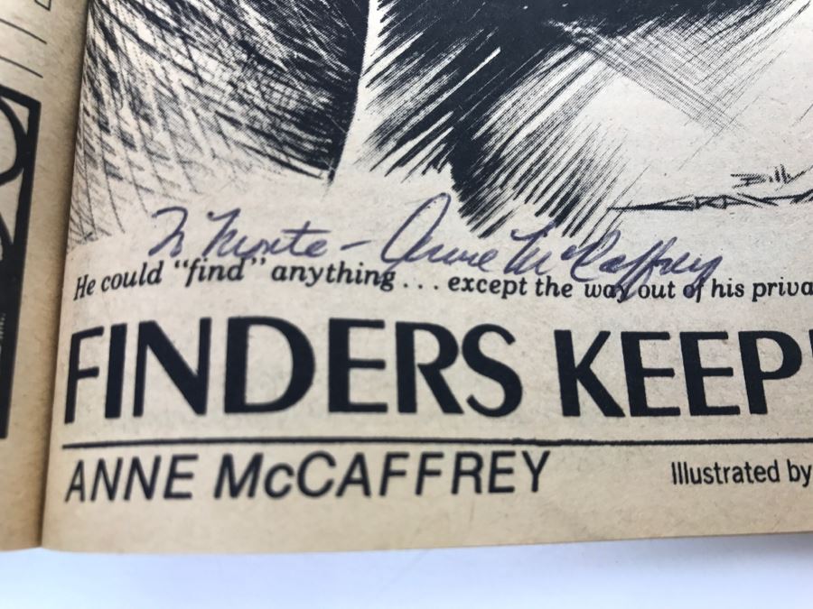 Signed Marvel Magazine Group Tales Of Terror And The Macabre The Haunt Of Horror August 1973 Signed By Anne McCaffrey [Photo 13]