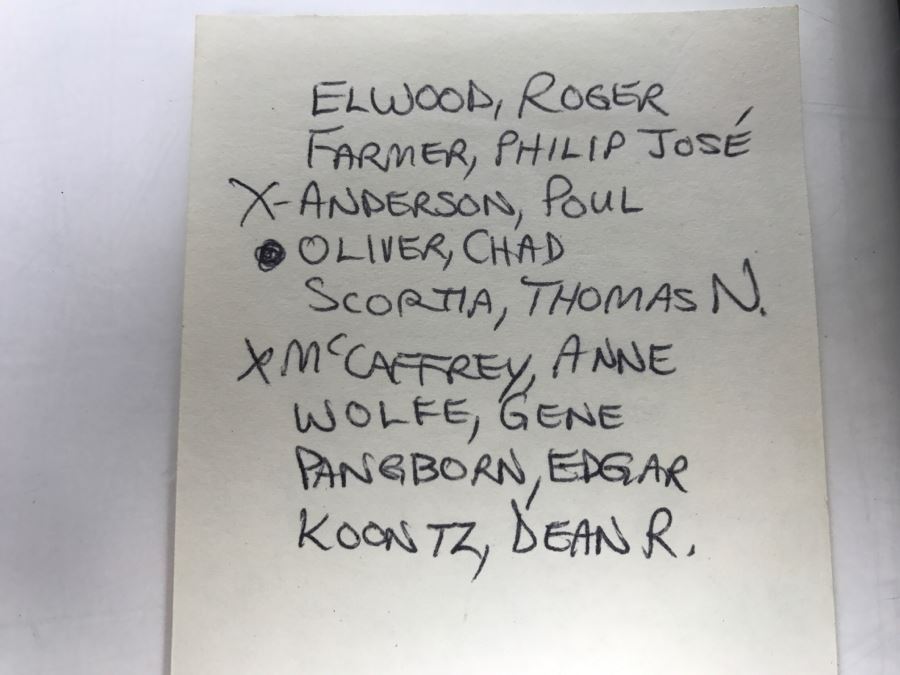 Signed 1975 Paperback Book Continuum 1 (Signed By Poul Anderson And Anne McCaffrey) [Photo 3]