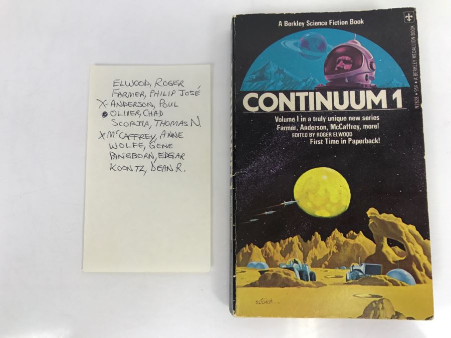 Signed 1975 Paperback Book Continuum 1 (Signed By Poul Anderson And Anne McCaffrey) [Photo 2]