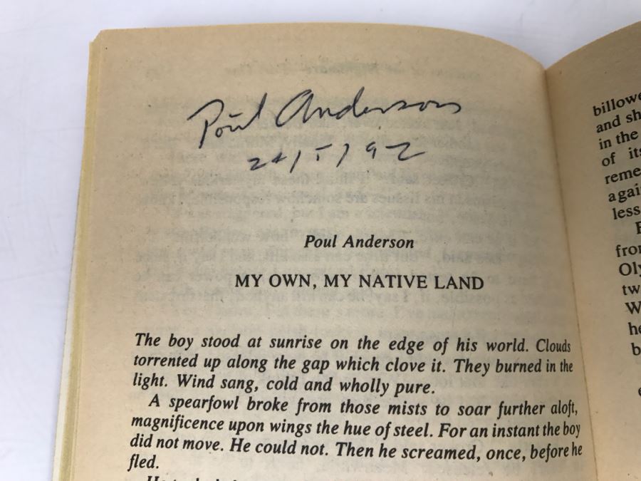 Signed 1975 Paperback Book Continuum 1 (Signed By Poul Anderson And Anne McCaffrey) [Photo 9]