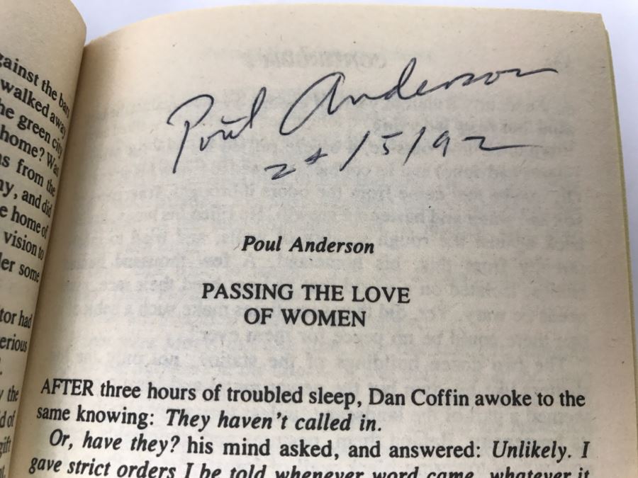 Signed 1975 Paperback Book Continuum 2 (Signed By Poul Anderson And ...