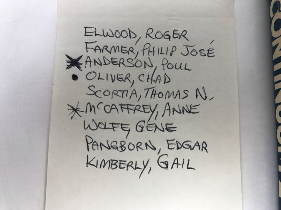 Signed 1975 Paperback Book Continuum 2 (Signed By Poul Anderson And Anne McCaffrey) [Photo 3]