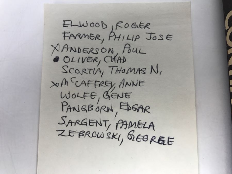 Signed 1975 Paperback Book Continuum 3 (Signed By Poul Anderson And Anne McCaffrey) [Photo 3]