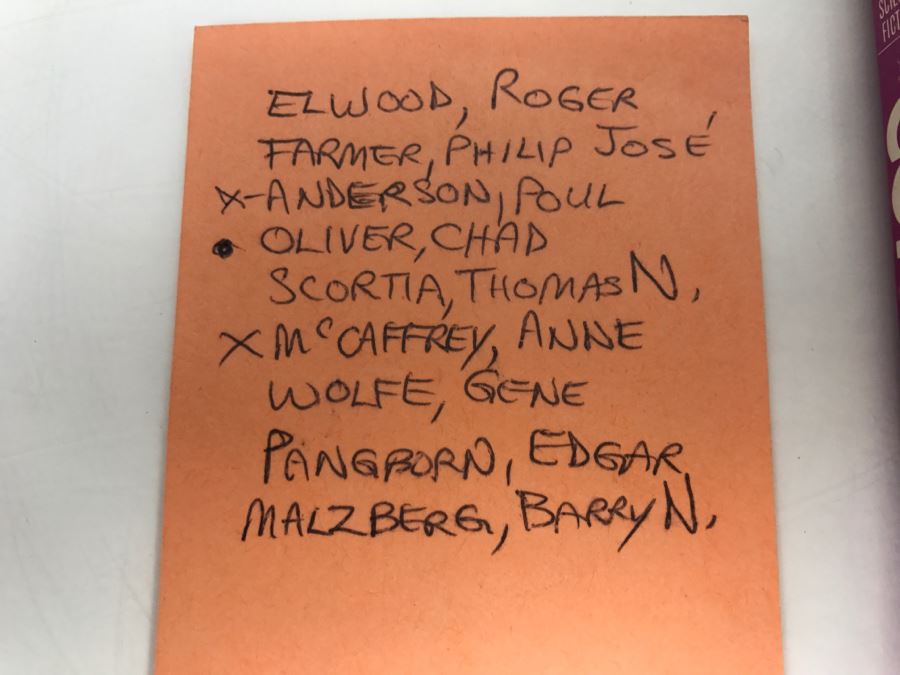 Signed 1976 Paperback Book Continuum 4 (Signed By Poul Anderson And Anne McCaffrey) [Photo 3]