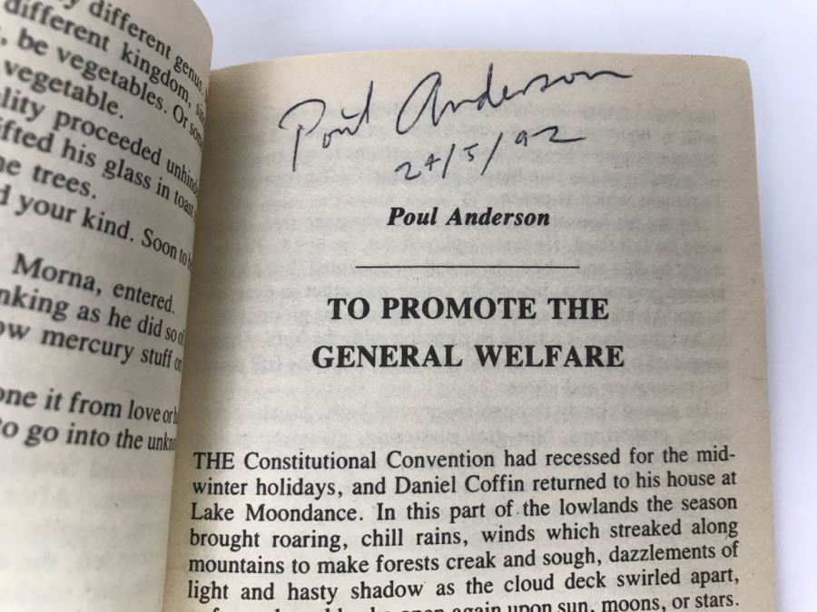 Signed 1976 Paperback Book Continuum 4 (Signed By Poul Anderson And Anne McCaffrey) [Photo 8]