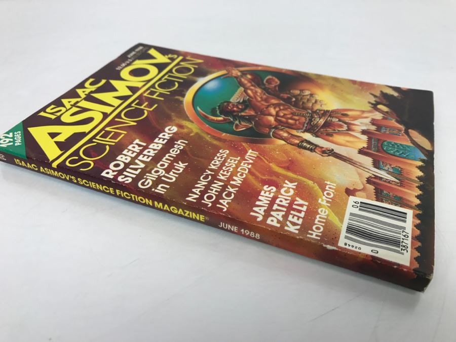 Signed Paperback Isaac Asimov Science Fiction June 1988 Signed By Robert Silverberg [Photo 4]