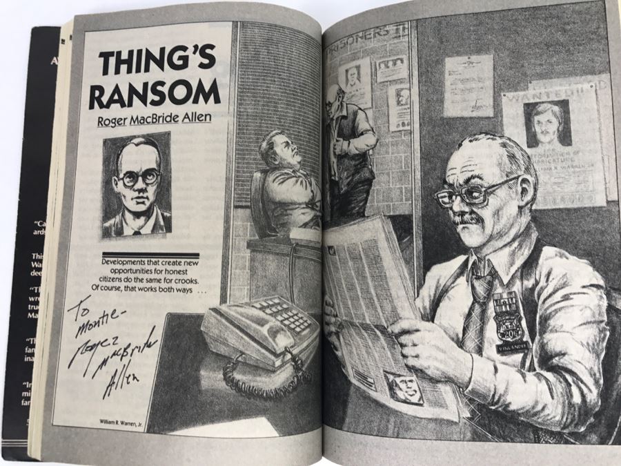 Signed Paperback Analog Science Fiction Science Fact May 1988 (Signed By Stanley Schmidt, Roger MacBride Allen, Kevin O'Donnell Jr., Michael F. Flynn And Harry Turtledove) [Photo 10]