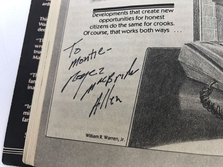 Signed Paperback Analog Science Fiction Science Fact May 1988 (Signed By Stanley Schmidt, Roger MacBride Allen, Kevin O'Donnell Jr., Michael F. Flynn And Harry Turtledove) [Photo 13]