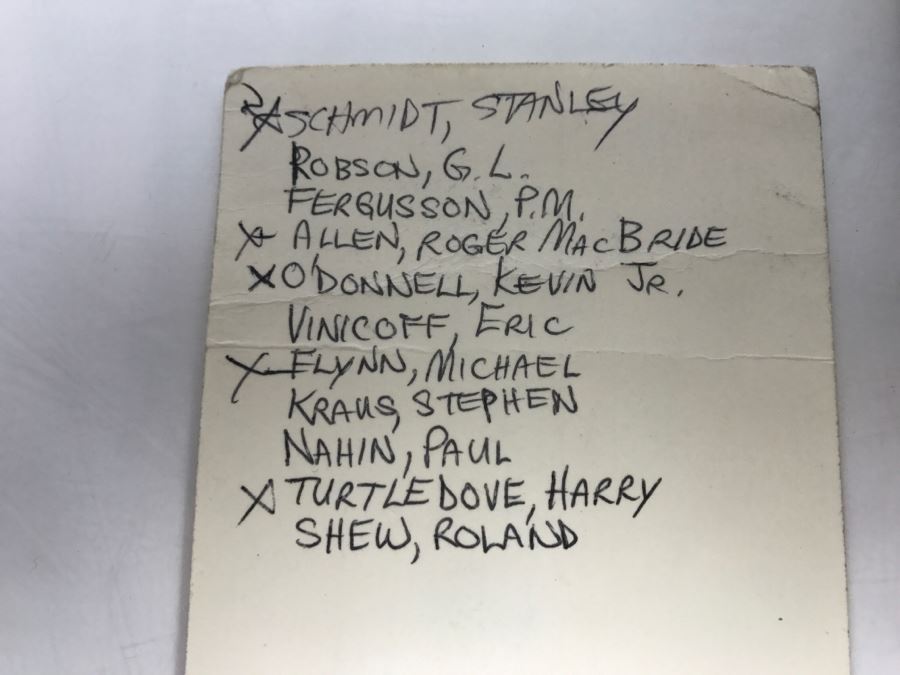 Signed Paperback Analog Science Fiction Science Fact May 1988 (Signed By Stanley Schmidt, Roger MacBride Allen, Kevin O'Donnell Jr., Michael F. Flynn And Harry Turtledove) [Photo 3]