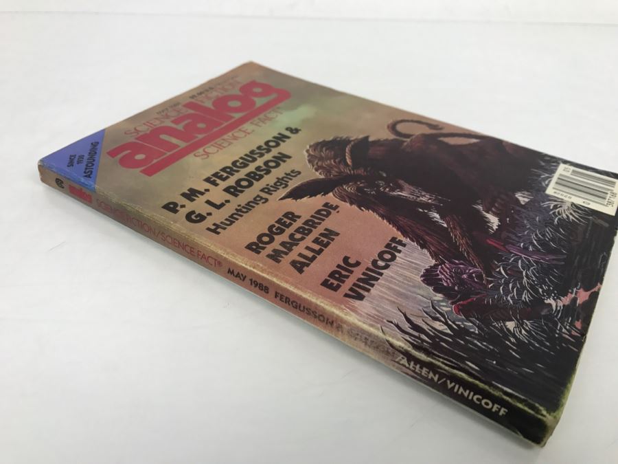 Signed Paperback Analog Science Fiction Science Fact May 1988 (Signed By Stanley Schmidt, Roger MacBride Allen, Kevin O'Donnell Jr., Michael F. Flynn And Harry Turtledove) [Photo 4]