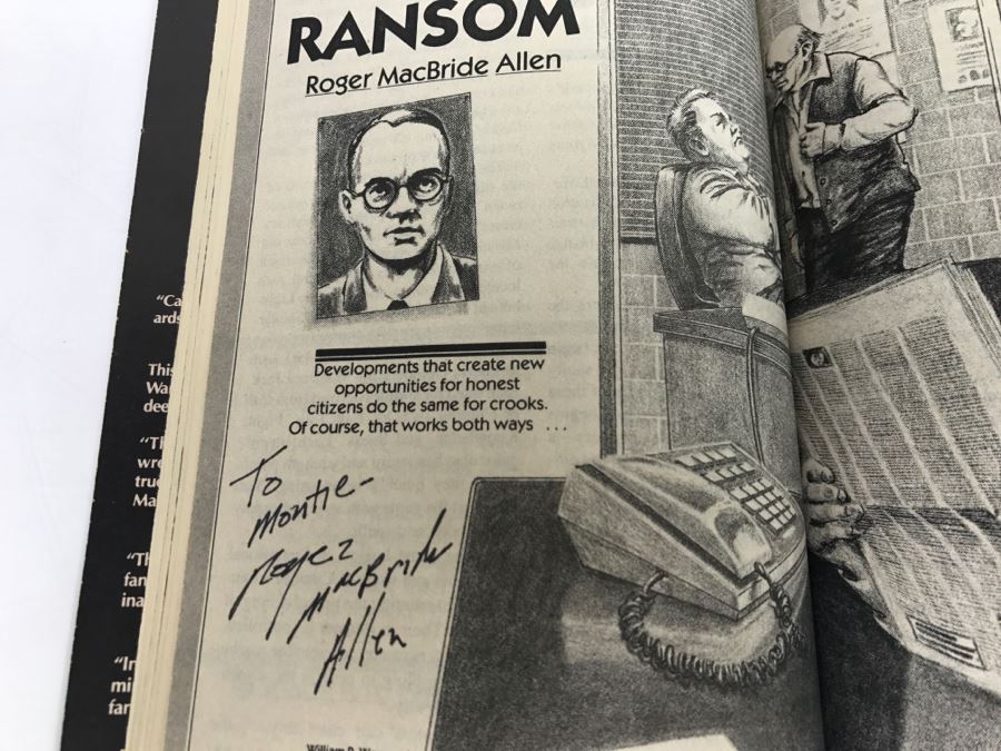 Signed Paperback Analog Science Fiction Science Fact May 1988 (Signed By Stanley Schmidt, Roger MacBride Allen, Kevin O'Donnell Jr., Michael F. Flynn And Harry Turtledove) [Photo 11]